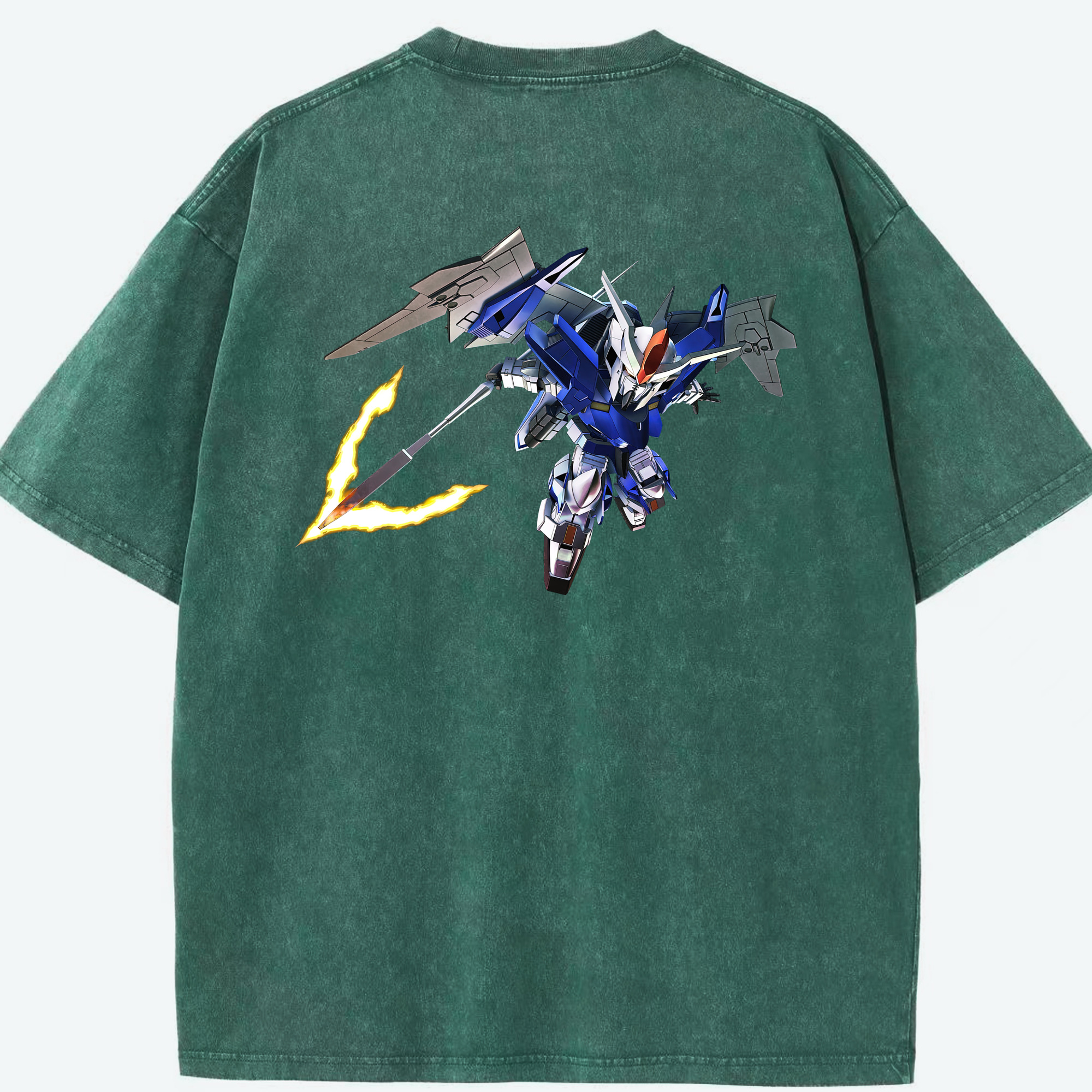 （画像用） 機動戦士ガンダム Mobile Suit Gundam 綿100% ヴィンテージ風 半袖Tシャツ（背面プリント）
